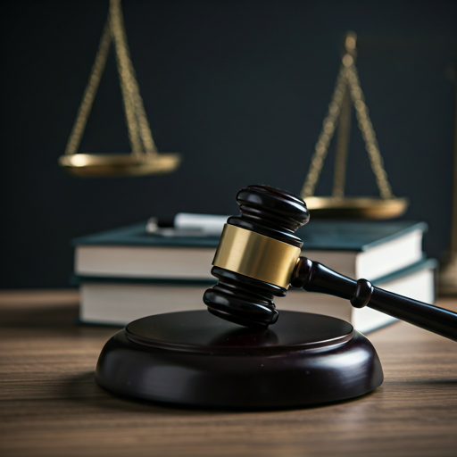 An atmospheric, close-up shot of a legal gavel and law books in a brightly lit, modern office space. The image features a cool-toned, professional aesthetic with sharp focus on the textures of the wood and paper. Soft ambient light suggests a high-stakes, authoritative legal environment suitable for regulatory intelligence.